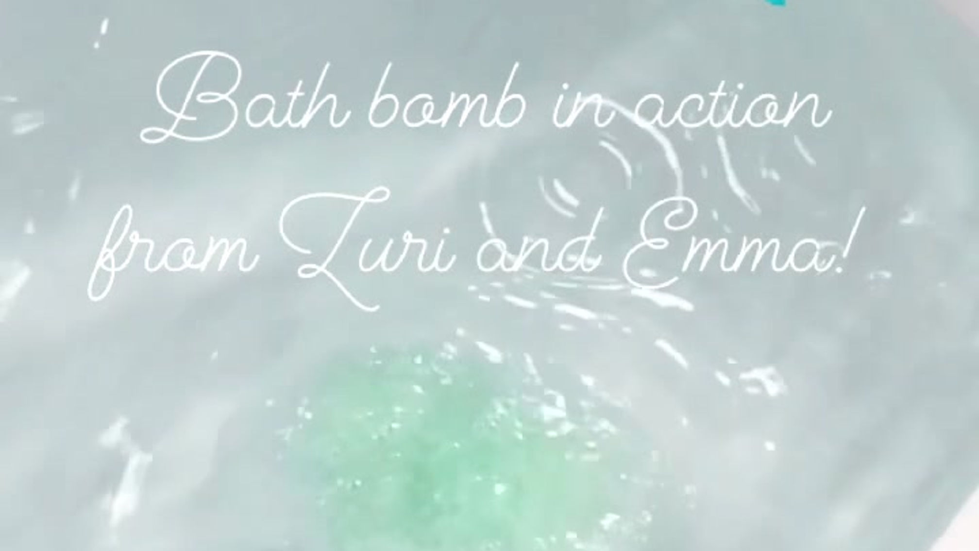 Bath Bomb in Action